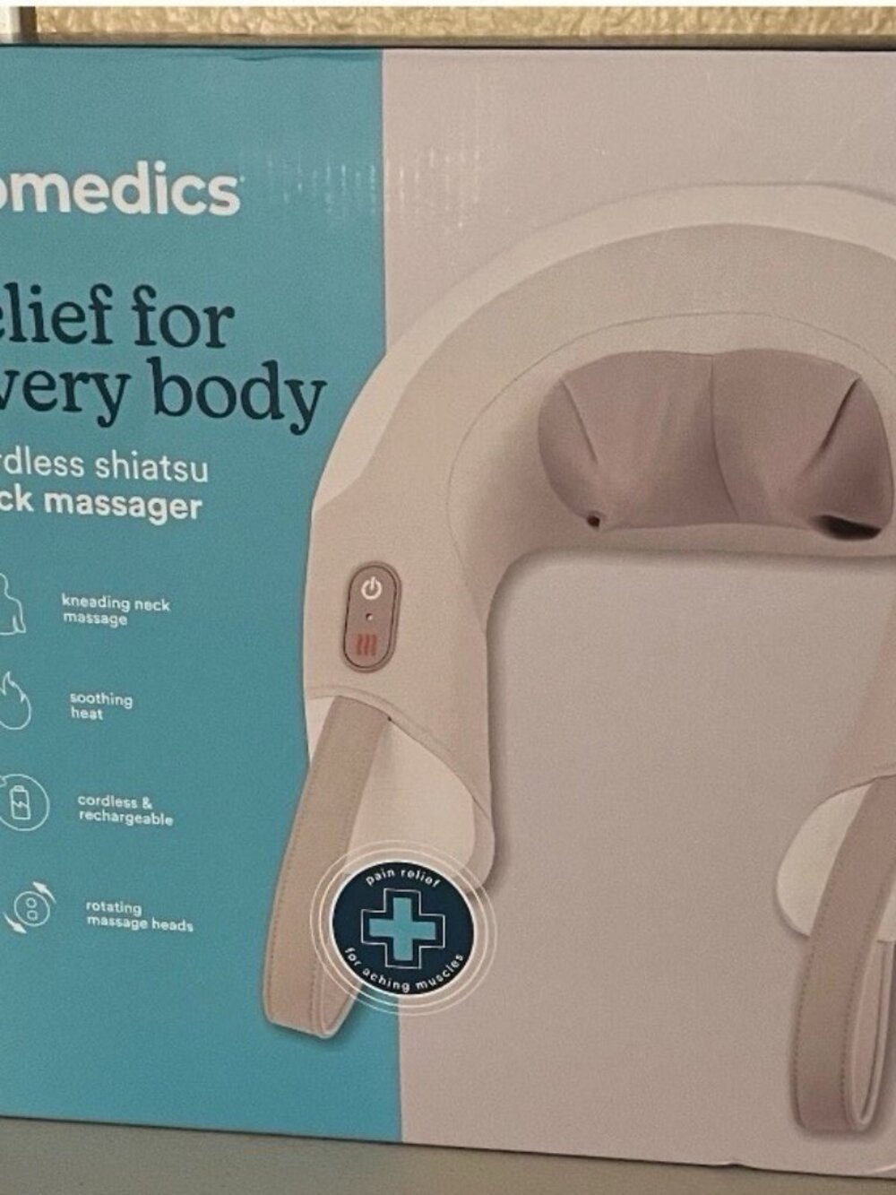 Homedics Cordless Heated Shiatsu Neck Massager